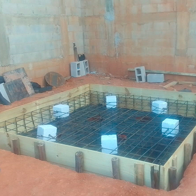 Confecção de base civil para torre de água em Jundiaí